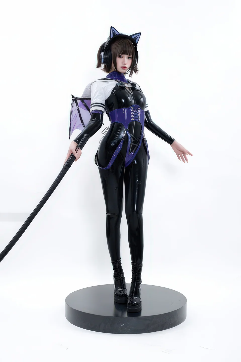 柒柒要乖哦 - No.066 白棚胶衣 [78P-231MB]